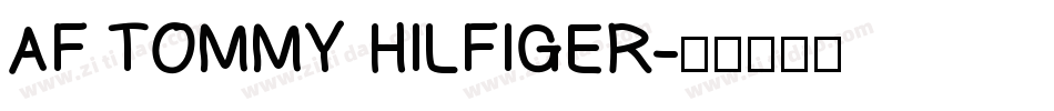 AF TOMMY HILFIGER字体转换